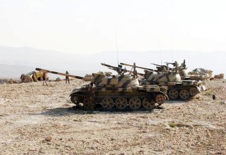 القوات المسلحة والأمن تواصل تدميرها مخازن الاسلحة لعناصر الإرهاب